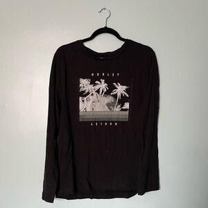 Hurley Graphic T-Shirt Logo Tee Men’s Medium Black